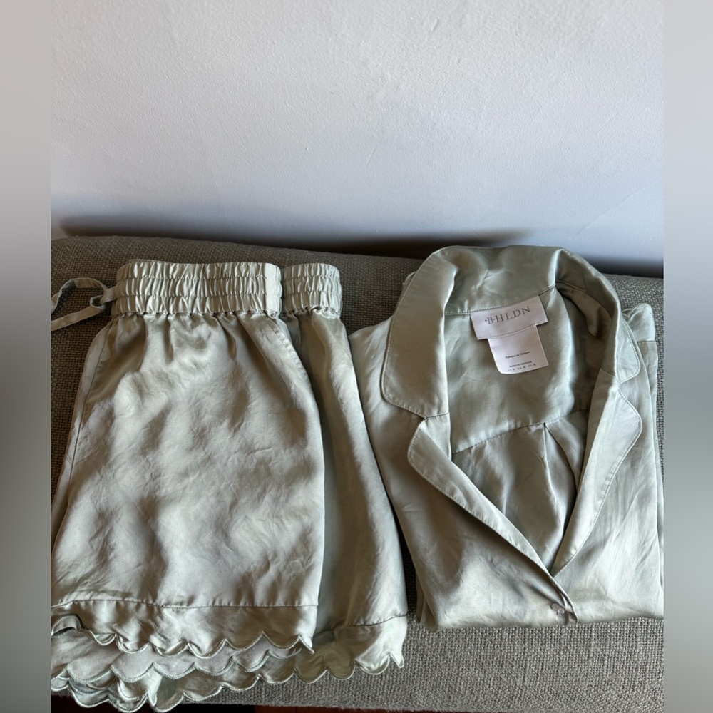 BHLDN Satin Pajama Set